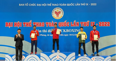 Vận động viên Trần Minh Ty giành Huy chương vàng đầu tiên cho Đoàn Bình Phước tại Đại hội thể thao toàn quốc lần thứ IX, năm 2022