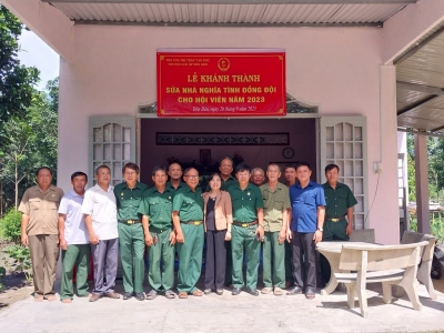 Lễ khánh thành và bàn giao nhà sửa chữa cho hội viên cựu chiến binh thị trấn Tân Phú