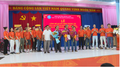 Lễ công bố quyết định thành lập Câu lạc bộ xe đạp FG Hưng Long, thị xã Chơn Thành
