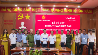 Chơn Thành và Viettel Bình Phước ký kết hợp tác chuyển đổi số năm 2024