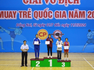 Đội tuyển Muay Bình Phước đạt 08 huy chương  tại giải vô địch trẻ Muay quốc gia năm 2024