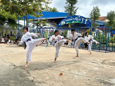 Chơn Thành tổ chức kỳ thi thăng cấp đai bộ môn Karate quý III/2024