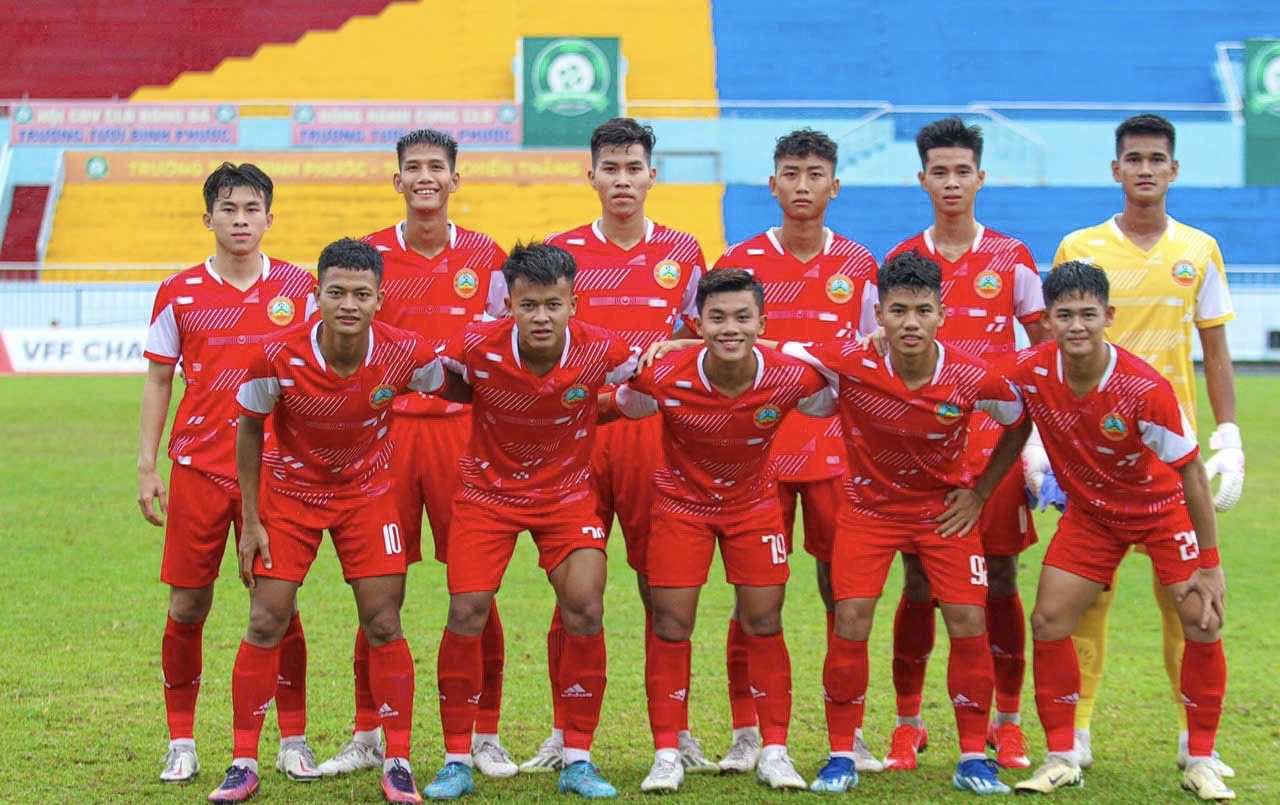 Đội Bóng đá U21 Bình Phước lọt vào vòng chung kết Giải Bóng đá vô địch U21 Quốc gia năm 2024
