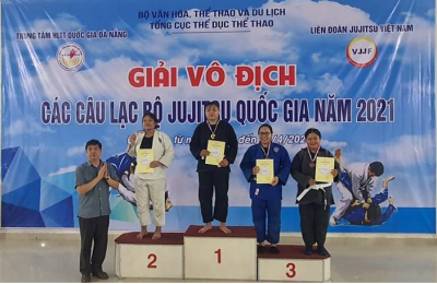 Đội tuyển Jujitsu Bình Phước đoạt 1 HCV, 1 HCB, 3 HCĐ  giải Vô địch các Câu lạc bộ Jujitsu Quốc gia 2021