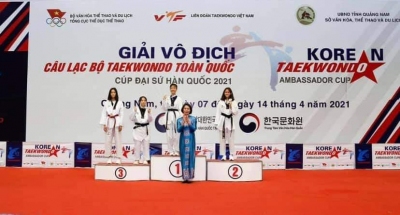 Taekwondo bình phước đoạt 05 huy chương tại giải vô địch các câu lạc bộ toàn quốc-2021