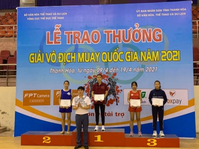 Đội tuyển Muay Bình phước đoạt 02 huy chương vàng Tại giải Vô địch Muay Quốc gia - năm 2021