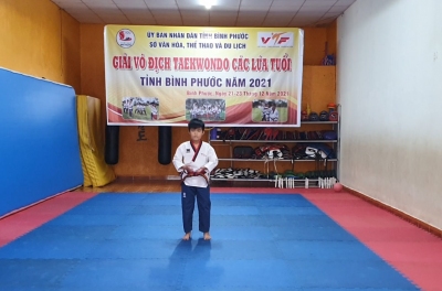 CLB thị xã Phước Long 1 giành hạng Nhất toàn đoàn tại  Giải Vô địch Taekwondo các lứa tuổi tỉnh Bình Phước năm 2021