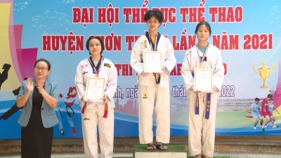 Chơn thành tổ chức thành công  giải thi đấu võ Taekwondo năm 2022