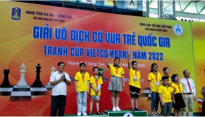 Kỳ thủ thị xã Phước Long giành 1 huy chương bạc, 1 huy chương đồng Giải vô địch Cờ vua trẻ quốc gia năm 2022 tranh Cúp Vietcombank