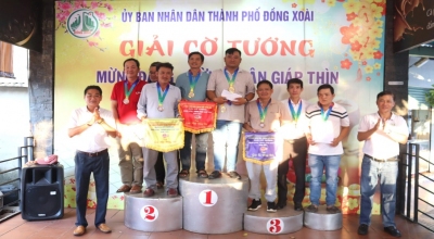Thành phố Đồng Xoài tổ chức giải cờ tướng Mừng Đảng - Mừng Xuân Giáp Thìn năm 2024
