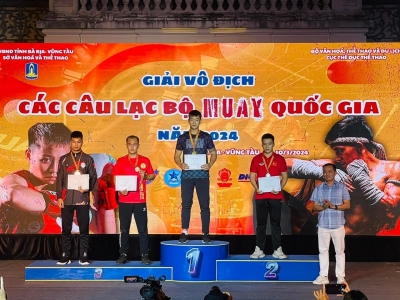 Đội tuyển Muay Bình Phước giành 05 huy chương Giải vô địch các câu lạc bộ Muay Quốc gia, năm 2024