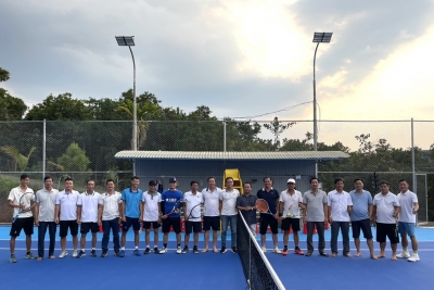 Xã Đức Liễu khánh thành sân Quần vợt và ra mắt câu lạc bộ Tennis