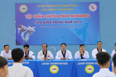 Tập huấn chuyên môn cho đội ngũ Trọng tài, huấn luyện viên Taekwondo tỉnh Bình Phước năm 2024